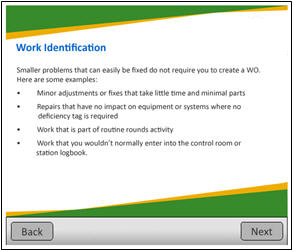 Figure 2: Content delivered through Flash in the beta prototype 