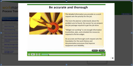 Figure 4: The final lightbox version of how we display content.