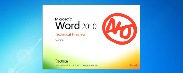 No More Words in Word, Please